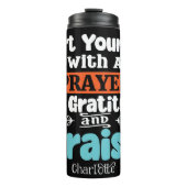 Start Your Day With Prayer Gratitude Praise タンブラー (正面)