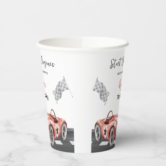 Start Your Engine Any Age Birthday  紙コップ (左)