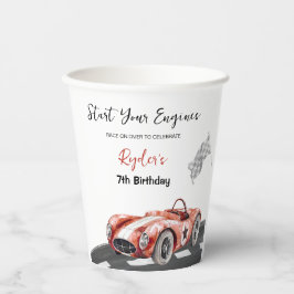 Start Your Engine Any Age Birthday 紙コップ