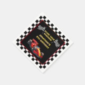 Start Your Engines! Fun Racing Driver Birthday  スタンダードカクテルナプキン (角)