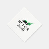 Start your Engines Lawn Mower スタンダードカクテルナプキン (角)