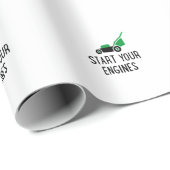 Start your Engines Lawn Mower ラッピングペーパー (ロールコーナー)