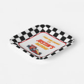 Start Your Engines Race Car Birthday ペーパープレート (傾斜あり)