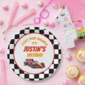 Start Your Engines Race Car Birthday ペーパープレート (パーティー)