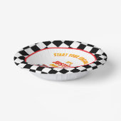 Start Your Engines Race Car Birthday ペーパーボウル (傾斜あり)