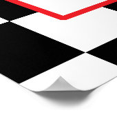 Start Your Engines Race Car Birthday ポスター (角)