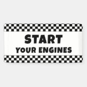Start Your Engines Welcome Banner | Racing Birthda 横断幕 (横)
