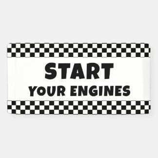 Start Your Engines Welcome Banner | Racing Birthda 横断幕