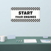 Start Your Engines Welcome Banner | Racing Birthda 横断幕 (トレードショー)