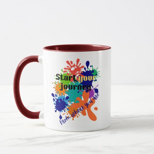 Start Your Journey Motivational Mug | Black Friday マグカップ (左)
