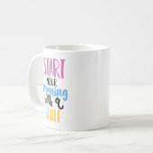 Start Your Morning with a Smile – Uplifting Mug コーヒーマグカップ (正面左)
