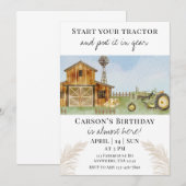 Start Your Tractor  招待状 (正面/裏面)