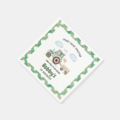 Start Your Tractor 1st Birthday スタンダードカクテルナプキン (角)