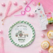 Start Your Tractor 1st Birthday ペーパープレート (パーティー)