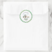 Start Your Tractor 1st Birthday ラウンドシール (バッグ)