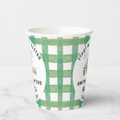 Start Your Tractor 1st Birthday 紙コップ (左)