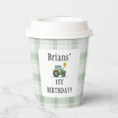 Start Your Tractor Square Paper Cups 紙コップ (裏面)