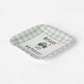 Start Your Tractor Square Paper Plate ペーパープレート (傾斜あり)