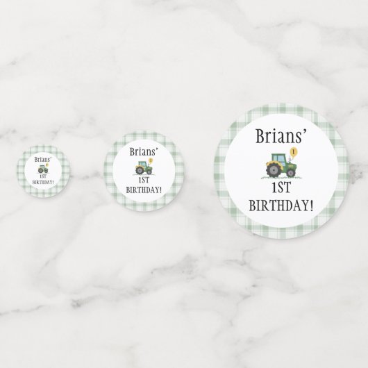 Start Your Tractor Table Confetti コンフェッティ (正面)