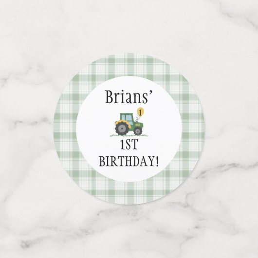 Start Your Tractor Table Confetti コンフェッティ (スモール正面)