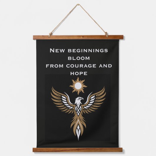 Starting Over Gift 吊り下げ型タペストリー (正面)