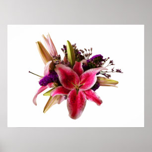 STARTING UNDER $20 -Bouquet With Stargazer Liliesc ポスター