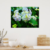 STARTING UNDER $20 - Lavender Hydrangea in Garden ポスター (キッチン)