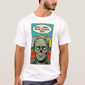 Starving In The Oval: The "No Brains Found" Zombie Tシャツ (正面)