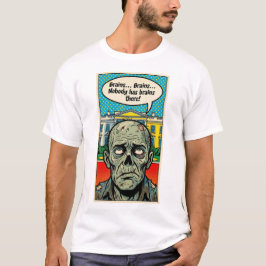 Starving In The Oval: The "No Brains Found" Zombie Tシャツ