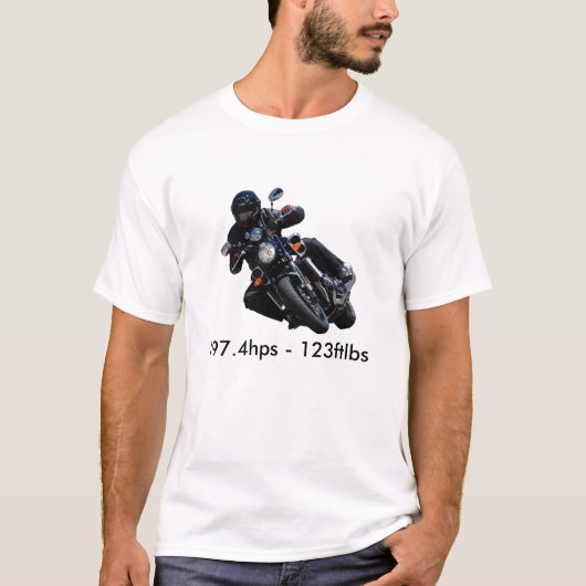 starVmax.bike.1、197.4hps - 123ftlbs Tシャツ (正面)