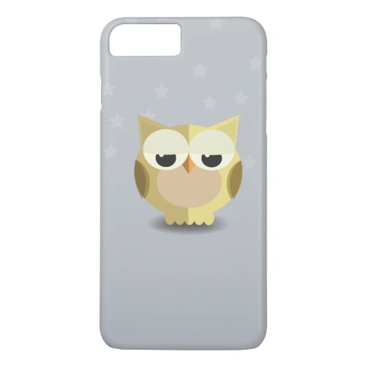 stary背景の絵のフクロウ Case-Mate iPhoneケース (裏面)
