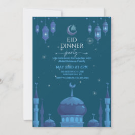 Stary night Eid al fitr celebration Invitation 招待状