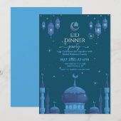 Stary night Eid al fitr celebration Invitation 招待状 (正面/裏面)