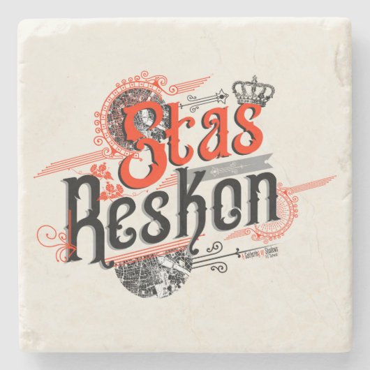 Stas Reskonの大理石のコースター ストーンコースター (正面)