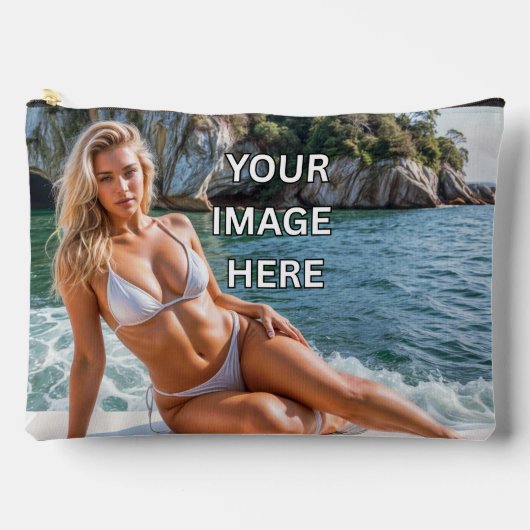 STASH! 👜 Custom Pouch – Add Image or Text アクセサリーポーチ (正面)