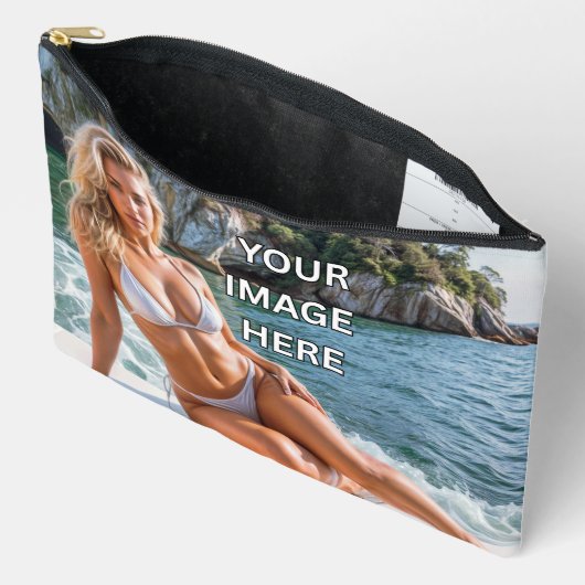 STASH! 👜 Custom Pouch – Add Image or Text アクセサリーポーチ (見開き)