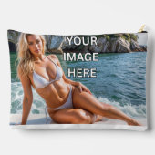 STASH! 👜 Custom Pouch – Add Image or Text アクセサリーポーチ (裏面)