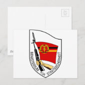 Stasi - DDR (Deutsche Demokratische Republik) ポストカード (正面/裏面)