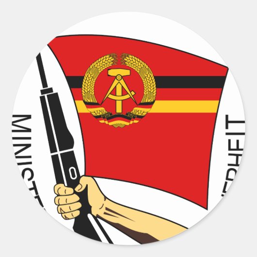 Stasi - DDR (Deutsche Demokratische Republik) ラウンドシール (正面)