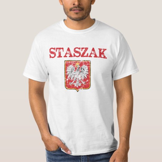 Staszakの姓 Tシャツ (正面)