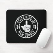 State Bird Of New Jersey Middle Finger Funny Distr マウスパッド (マウス)