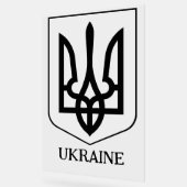State Coat of Arms of Ukraine Minimalist Art アクリルサイン (傾斜)