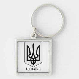 State Coat of Arms of Ukraine Minimalist Art キーホルダー