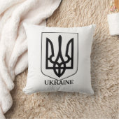 State Coat of Arms of Ukraine Minimalist Art クッション (ブランケット)