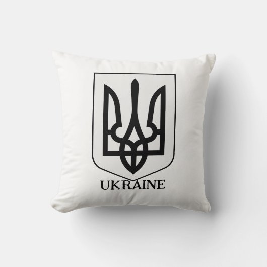 State Coat of Arms of Ukraine Minimalist Art クッション (正面)