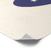 State College, PA Retro Varsity-Style Poster ポスター (角)