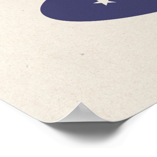 State College, PA Retro Varsity-Style Poster ポスター (角)