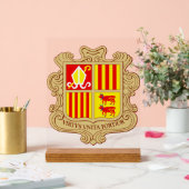 State Emblem of Andorra Historic Co-Principality アクリルサイン (ウェディング)