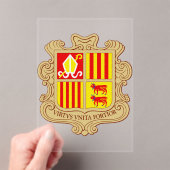 State Emblem of Andorra Historic Co-Principality アクリル招待状 (インサイチュ (ポータブル))