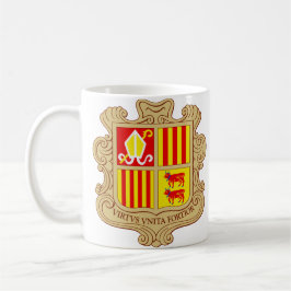 State Emblem of Andorra Historic Co-Principality コーヒーマグカップ
